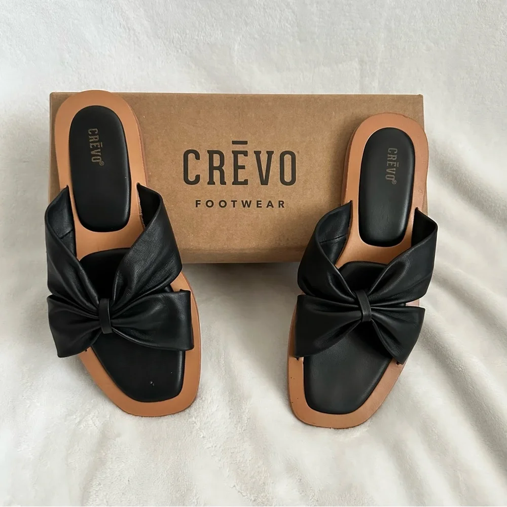 CREVO Kitty Leather Slide Sandal 7